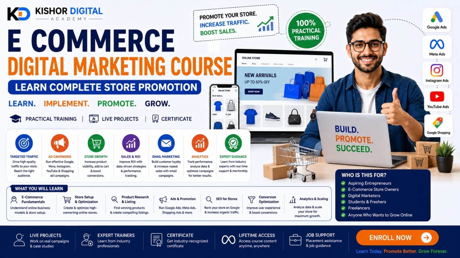 E Commerce Digital Marketing Course – Learn Complete Store Promotion