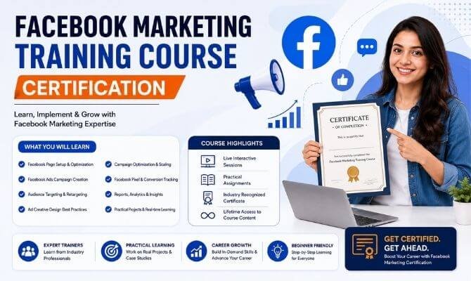 Facebook Marketing Training Course Certification
