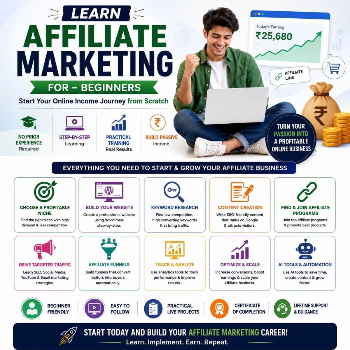 Learn Affiliate Marketing for – Beginners