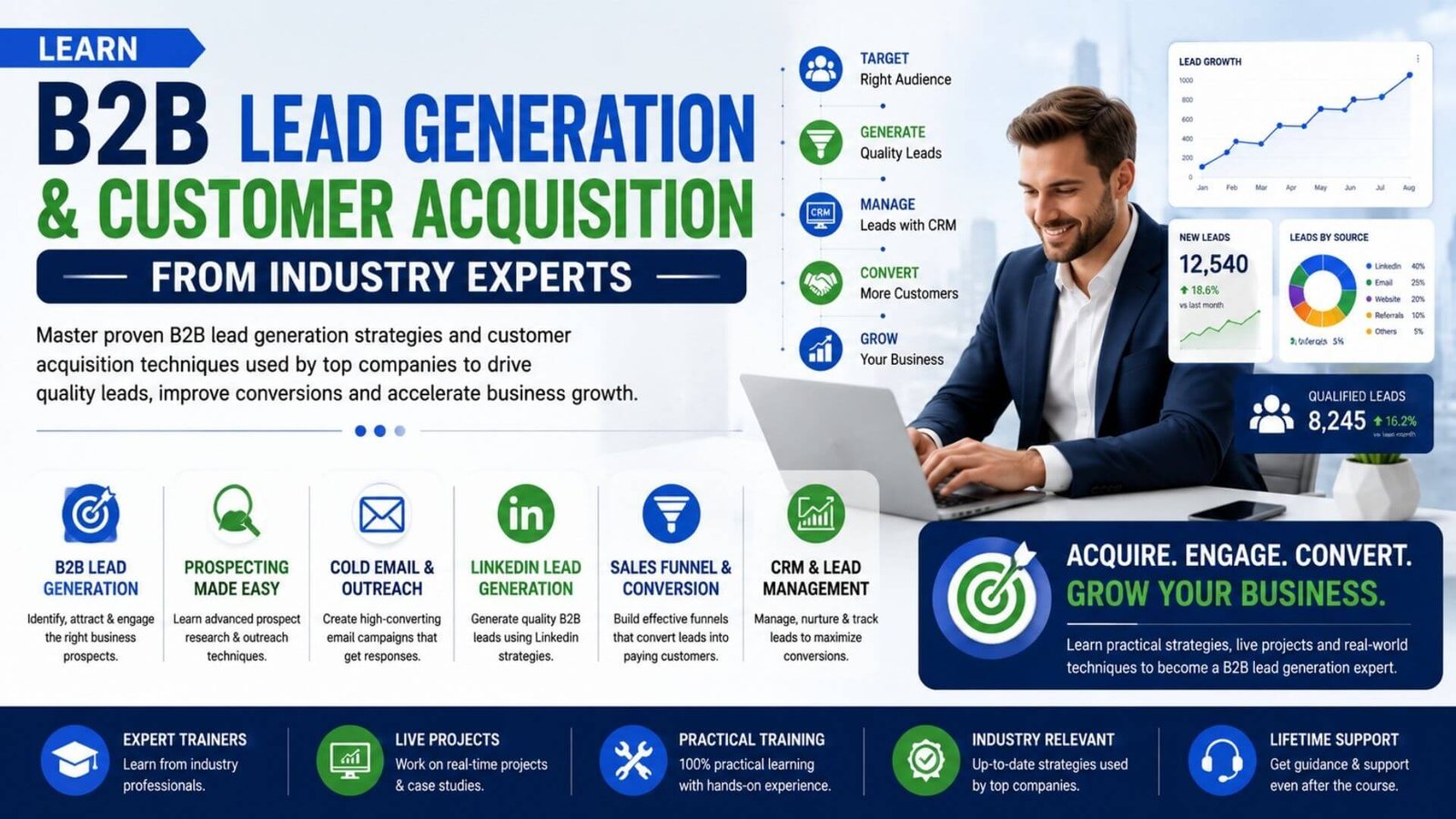 Learn B2B Lead Generation & Customer Acquisition from Industry