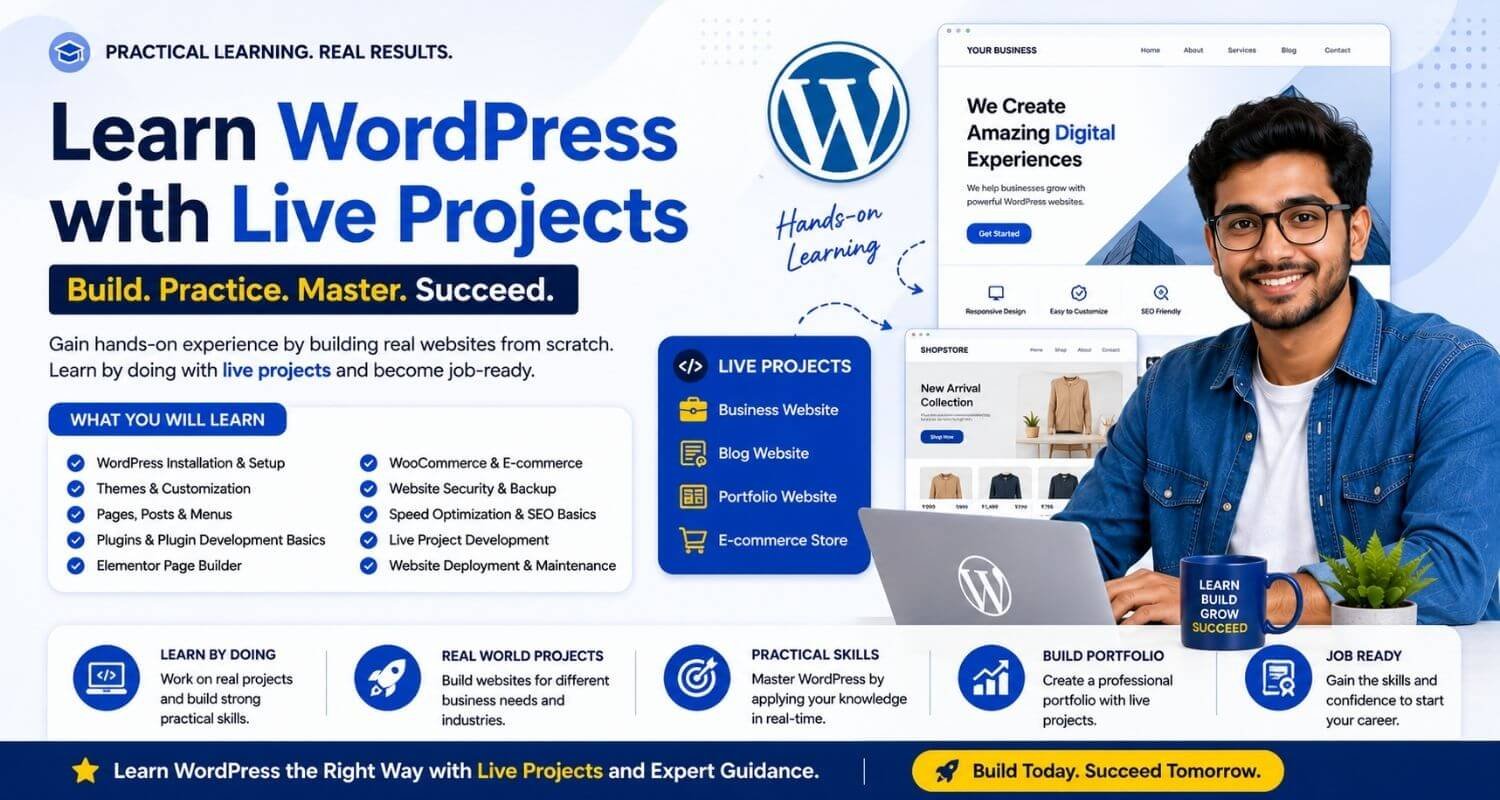 Learn WordPress with Live Projects – (Core USP)