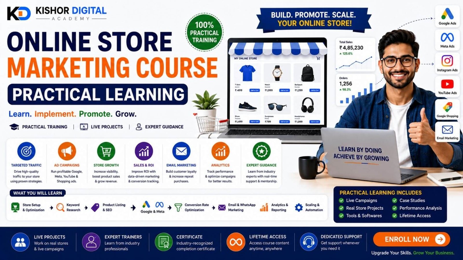 Online Store Marketing Course Practical Learning