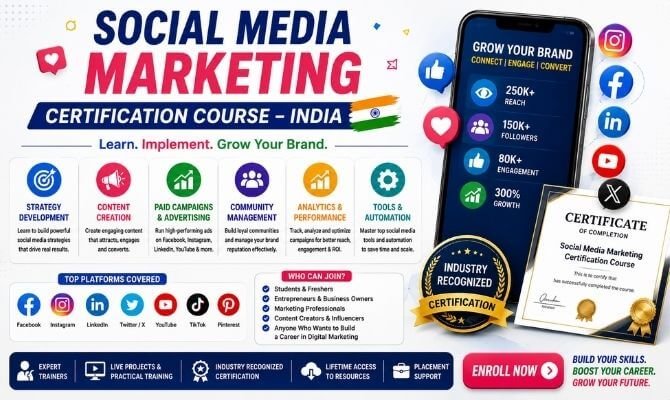 Social Media Marketing Certification Course – India