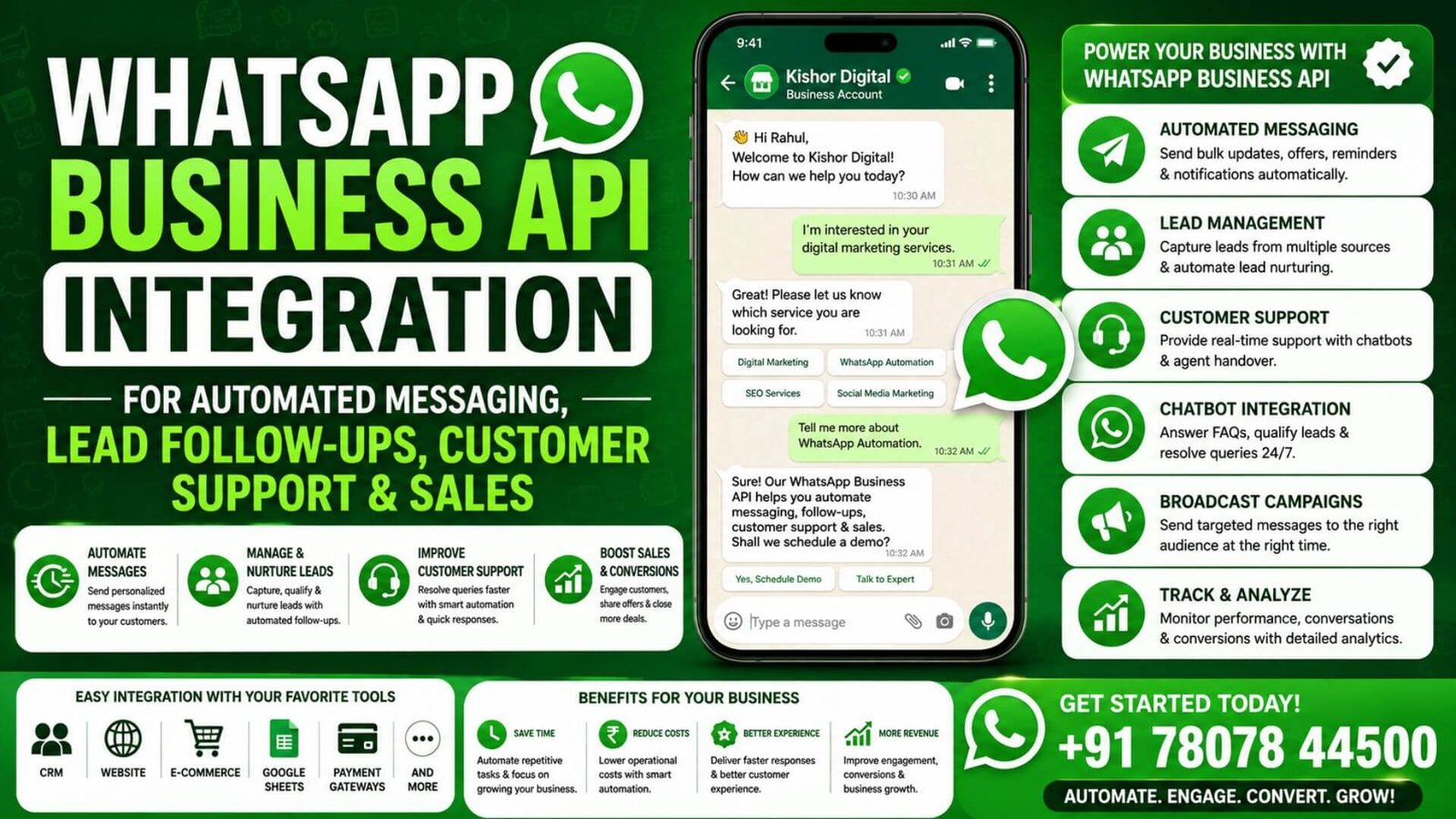 WhatsApp Business API Automation for Seamless Customer Communication & Automated Business Growth