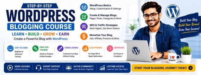 Blogging Marketing Training Courses In India – Learn SEO, Content Strategy, Audience Growth & Blog Monetization