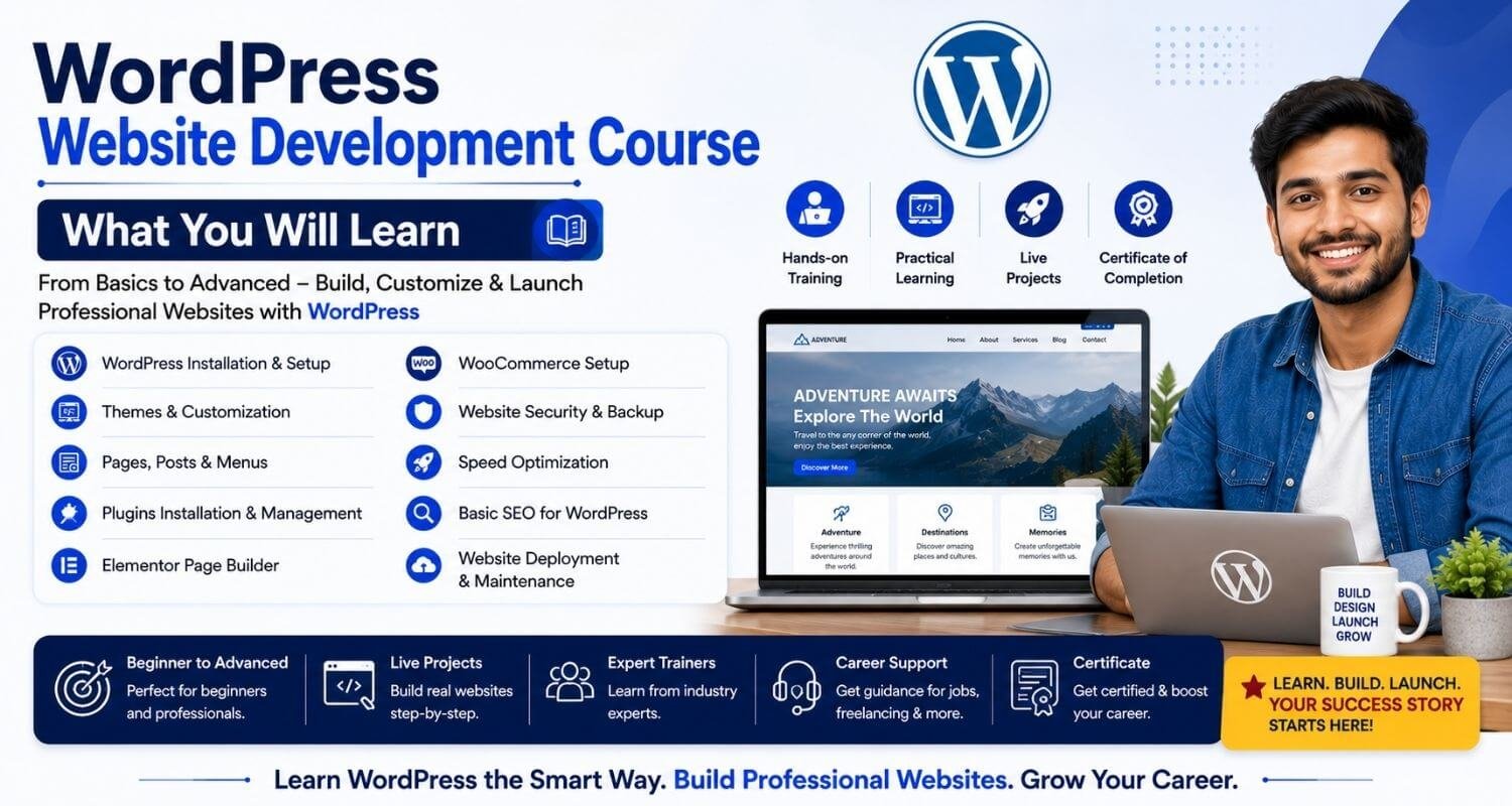 WordPress Website Development Course - What You Will Learn